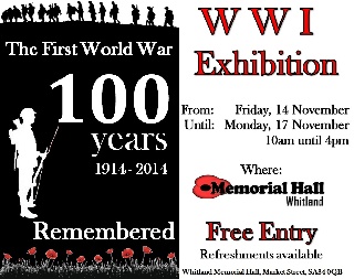 FIRST WORLD WAR CENTENARY EXHIBITION